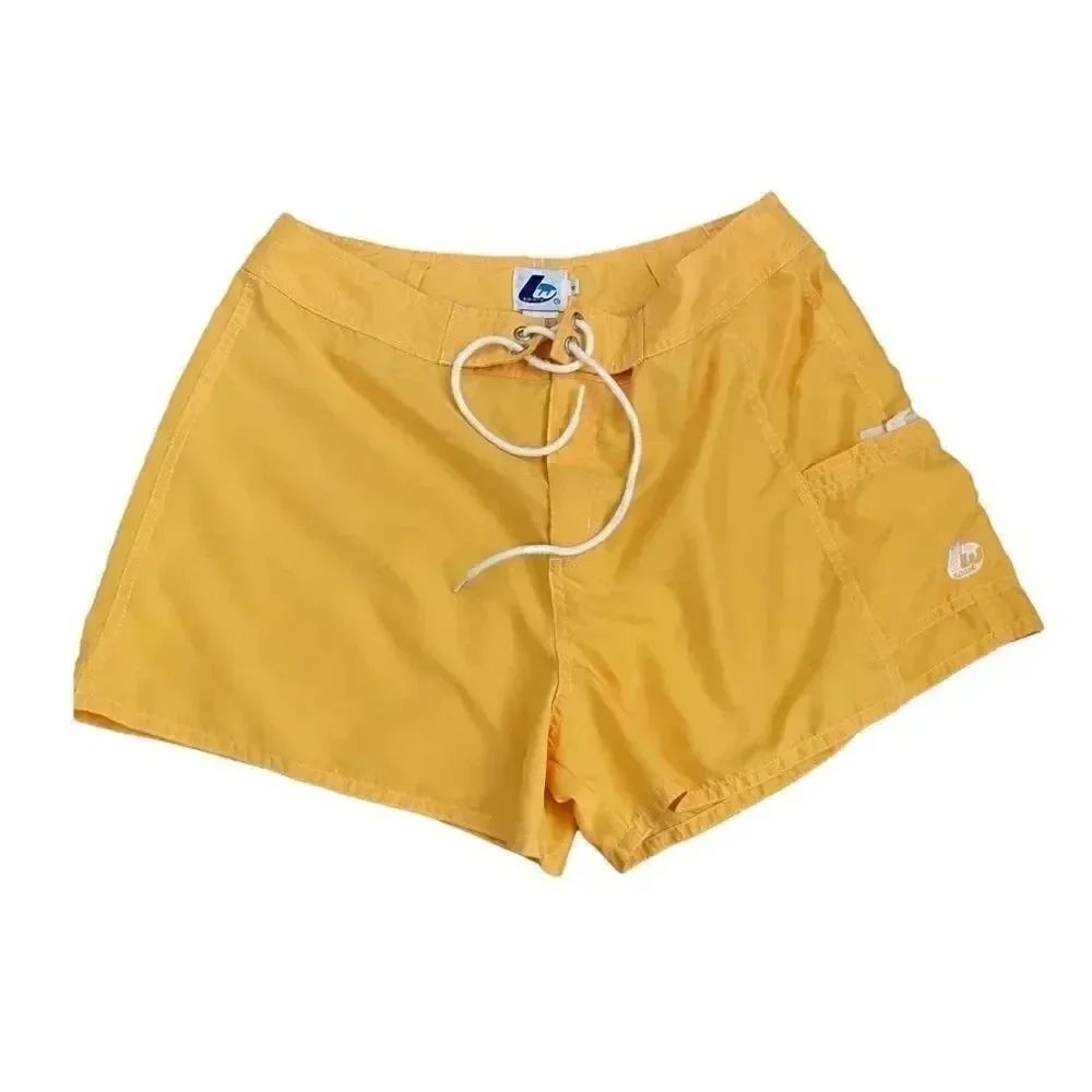 W Sport Yellow Unisex Swimming Trunks
